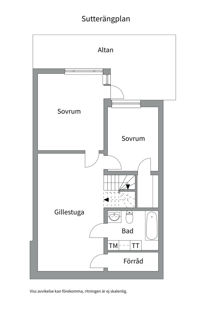 Planlösning från Berguddsvägen 7, Kommande i Bergudden - Saltsjöbaden, Nacka