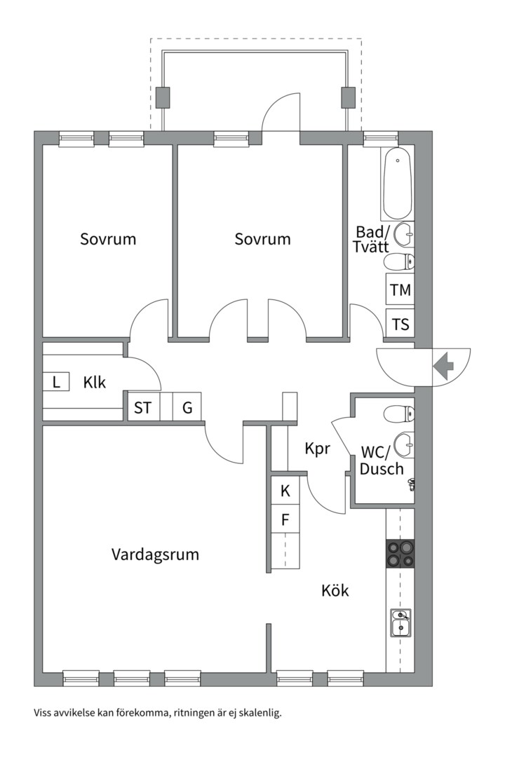 Planlösning från Ormingeringen 9B 1tr, Till salu i Västra Orminge, Nacka