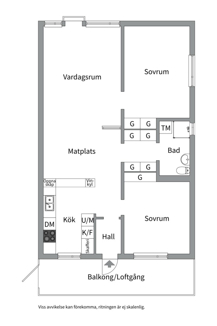 Planlösning från Storgatan 12, Till salu i Höganäs, Uppsala