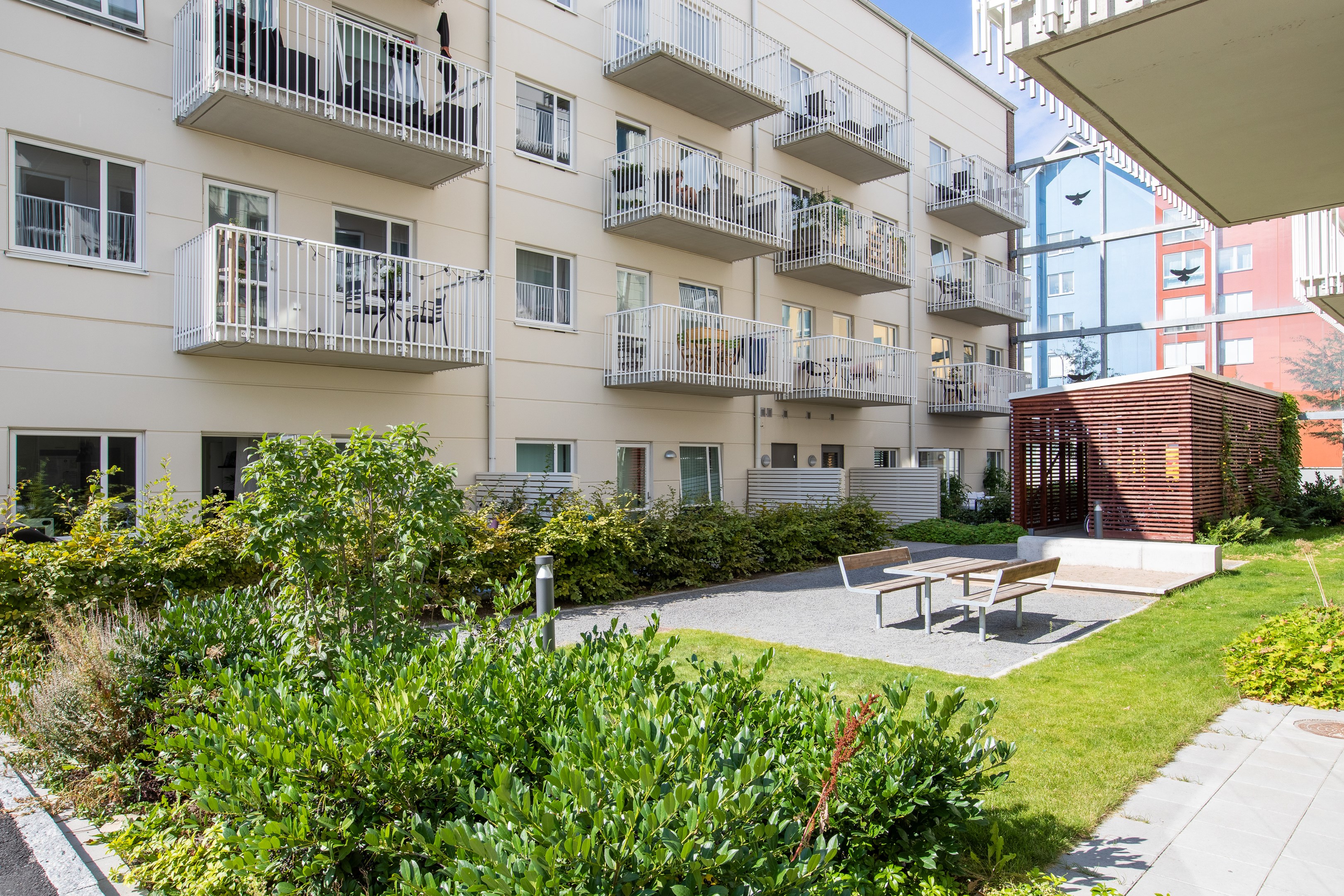 Bostadsbild från Råbyvägen 41, Kommande i Kapellgärdet, Uppsala