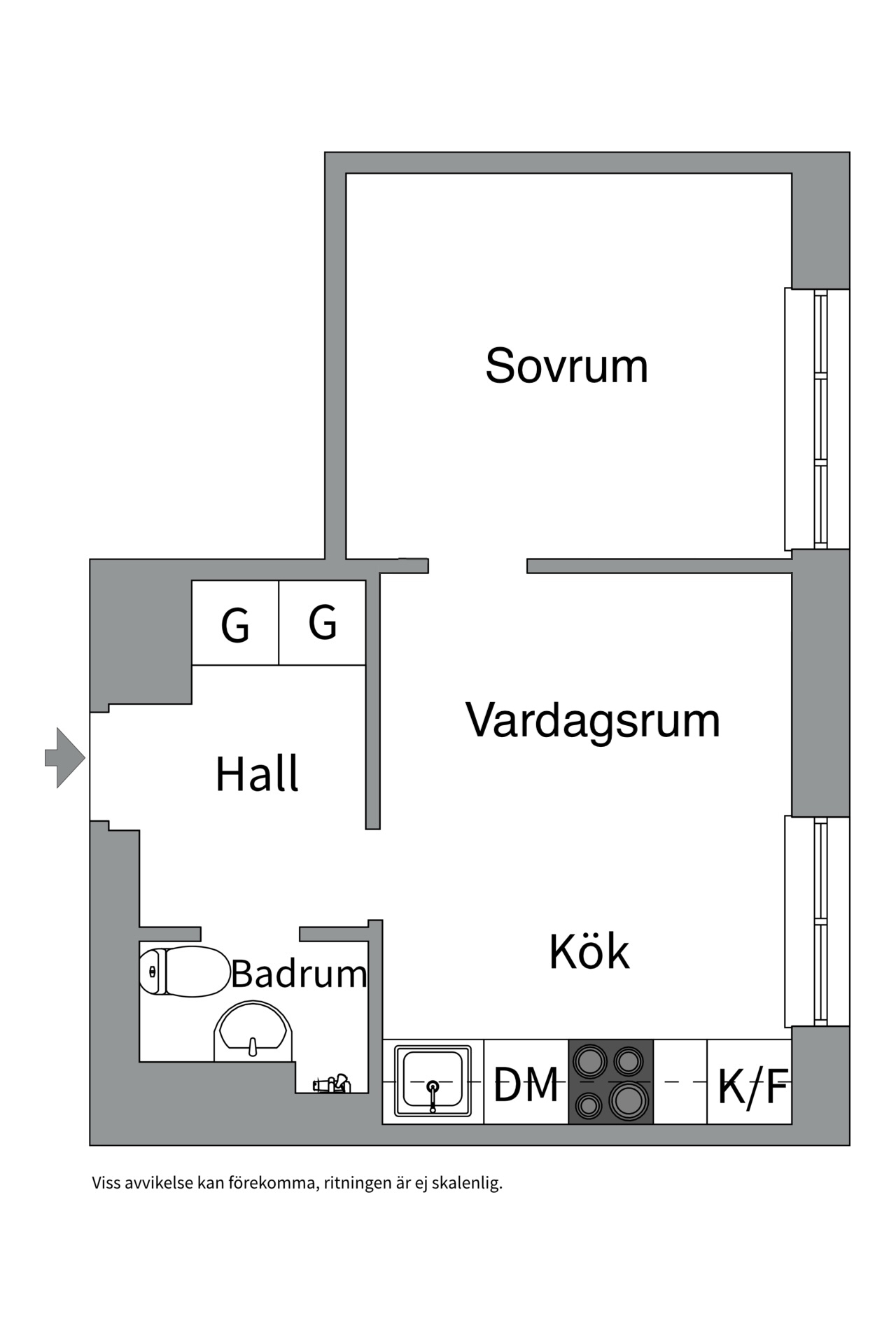 Bostadsbild från Valsbergs gränd 7, Kommande i Midsommarkransen, Stockholm
