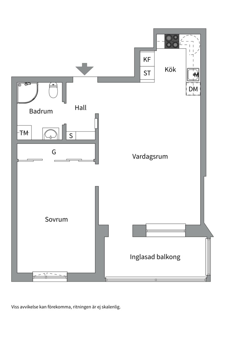 Planlösning från Gjutare Granströms gata 7, Kommande i Östermalm, Västerås