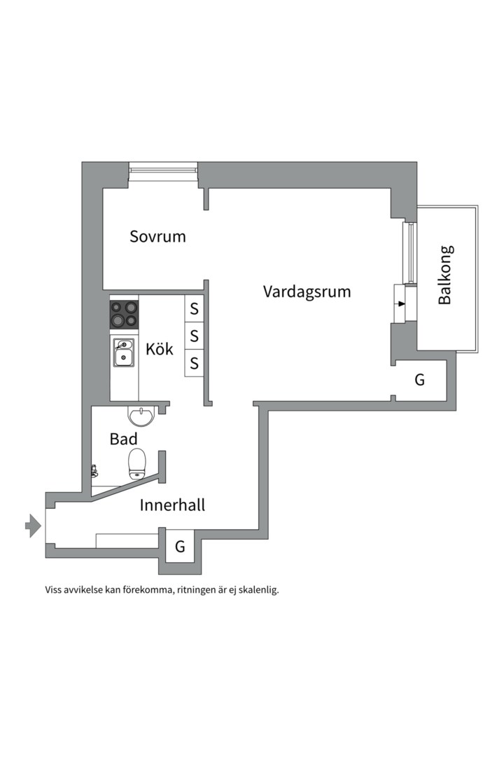 Planlösning från Essinge Brogata 39, Kommande i Kungsholmen - Lilla Essingen, Stockholm