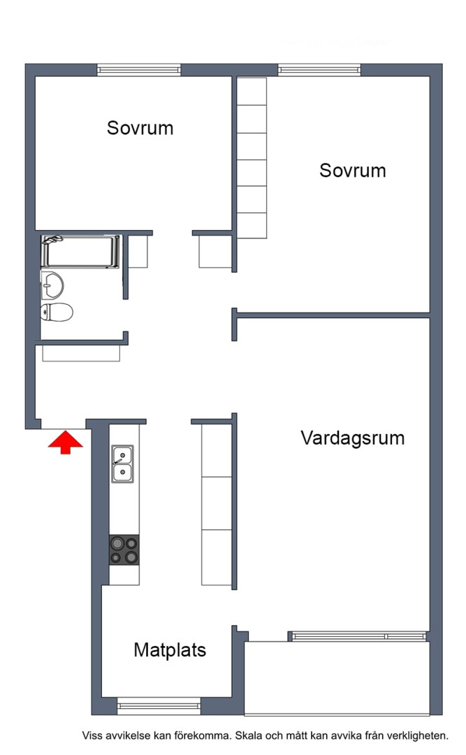 Planlösning från Tullingebergsvägen 29, Kommande i G:a Tullingeberg, Botkyrka