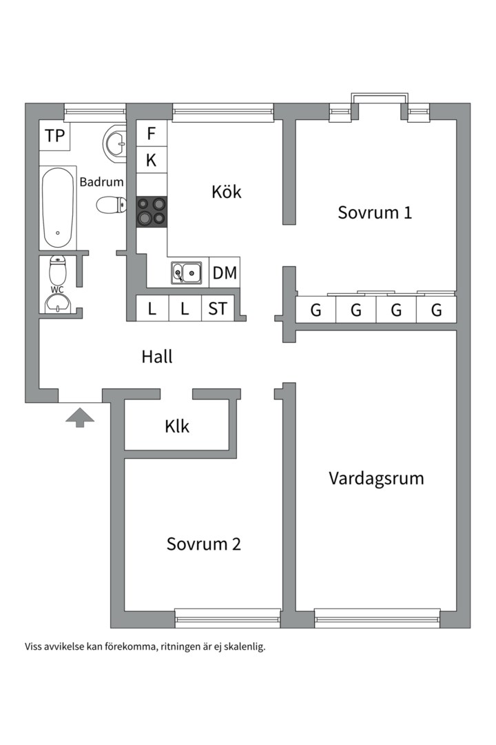 Planlösning från Henriksdalsringen 121, Till salu i Henriksdalsberget, Nacka