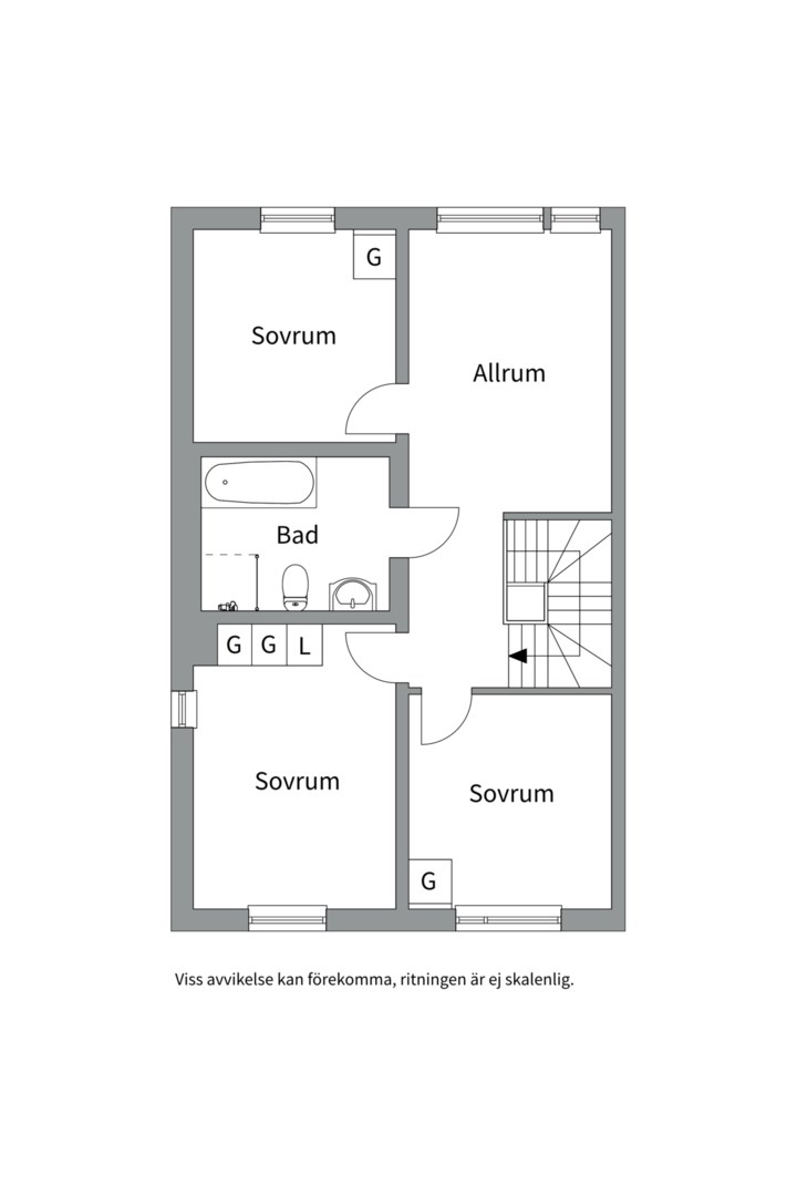 Planlösning från Månstigen 6, Kommande i , Botkyrka