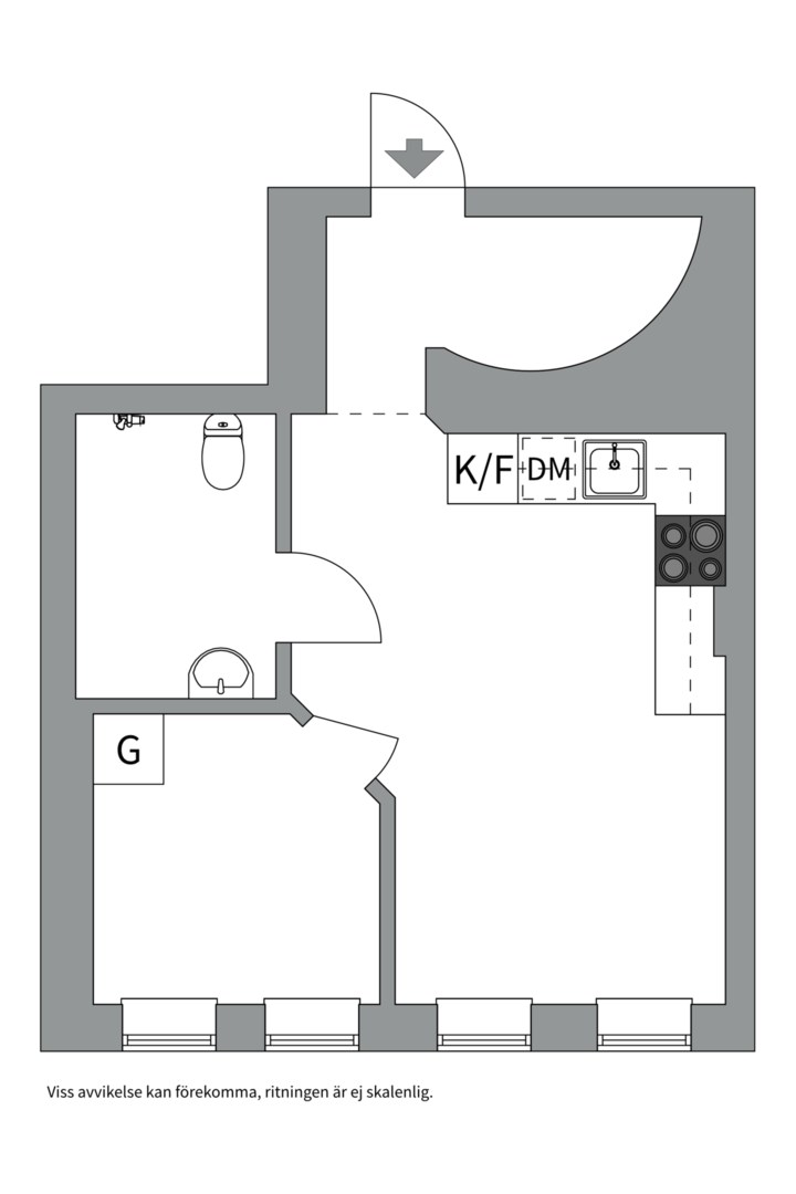 Planlösning från Fastlagsvägen 15, Till salu i Midsommarkransen, Stockholm