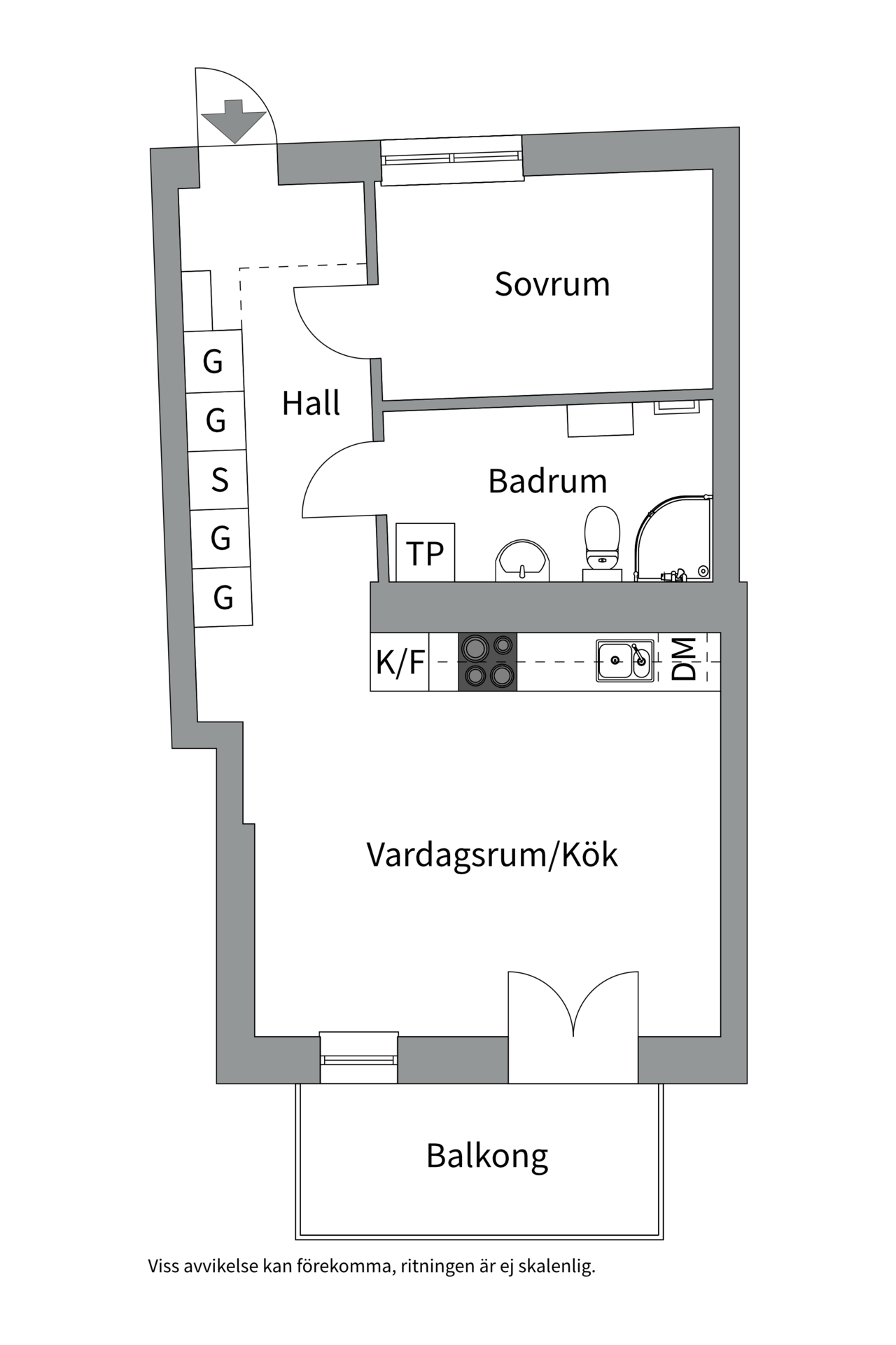 Bostadsbild från Torkelsgatan 19G, Till salu i Fålhagen, Uppsala