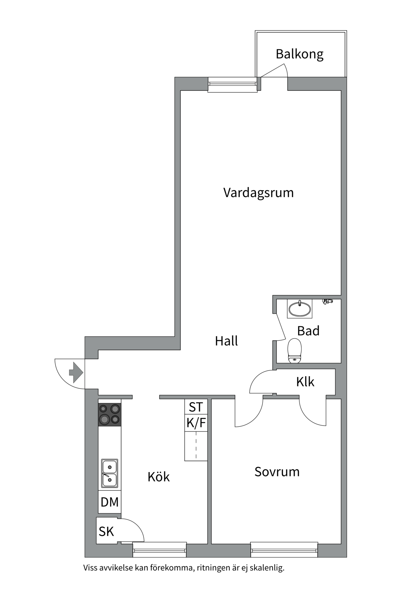 Bostadsbild från S:t Persgatan 47C, Till salu i Höganäs, Uppsala