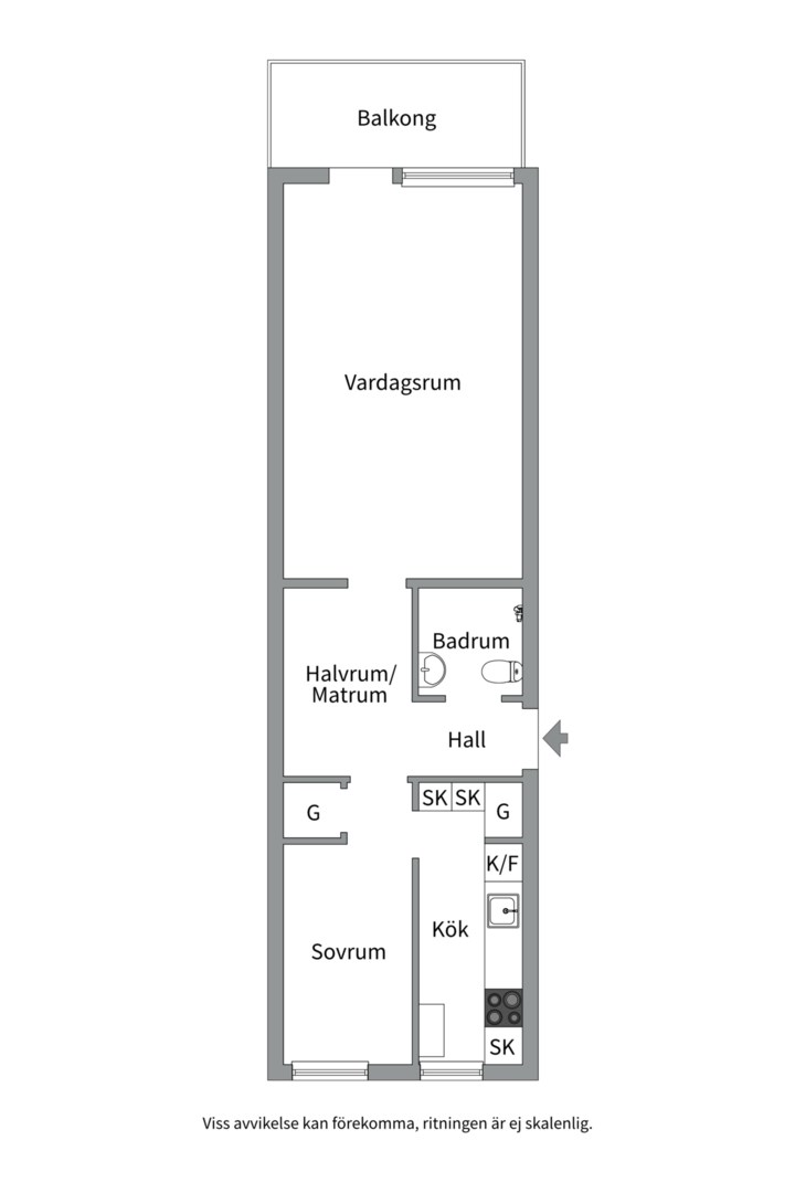 Planlösning från Luthagsesplanaden 26B, Till salu i Luthagen, Uppsala
