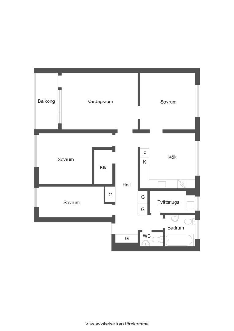 Planlösning från Henriksdalsringen 65, Till salu i Henriksdalsberget, Nacka