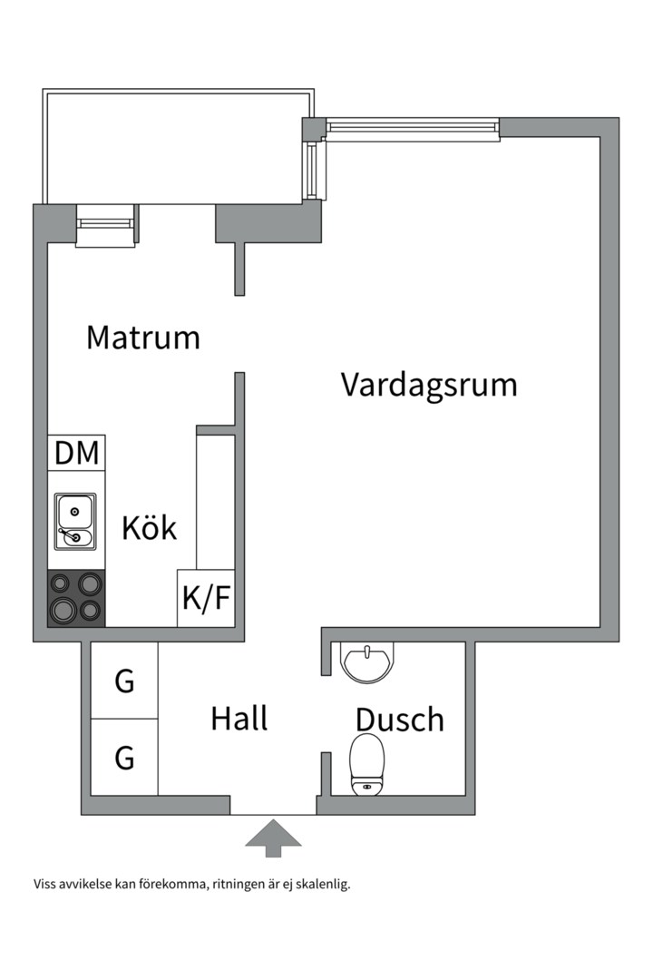 Planlösning från Atterbomsvägen 30, Till salu i Kungsholmen - Fredhäll, Stockholm