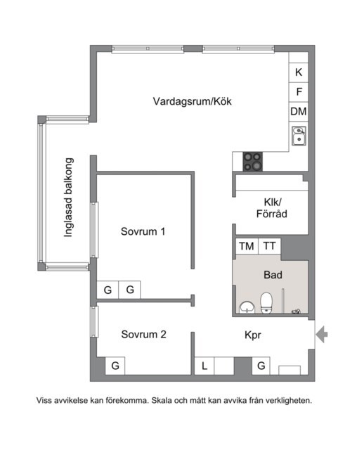 Planlösning från Evenemangsgatan 40, Kommande i Råsunda, Solna