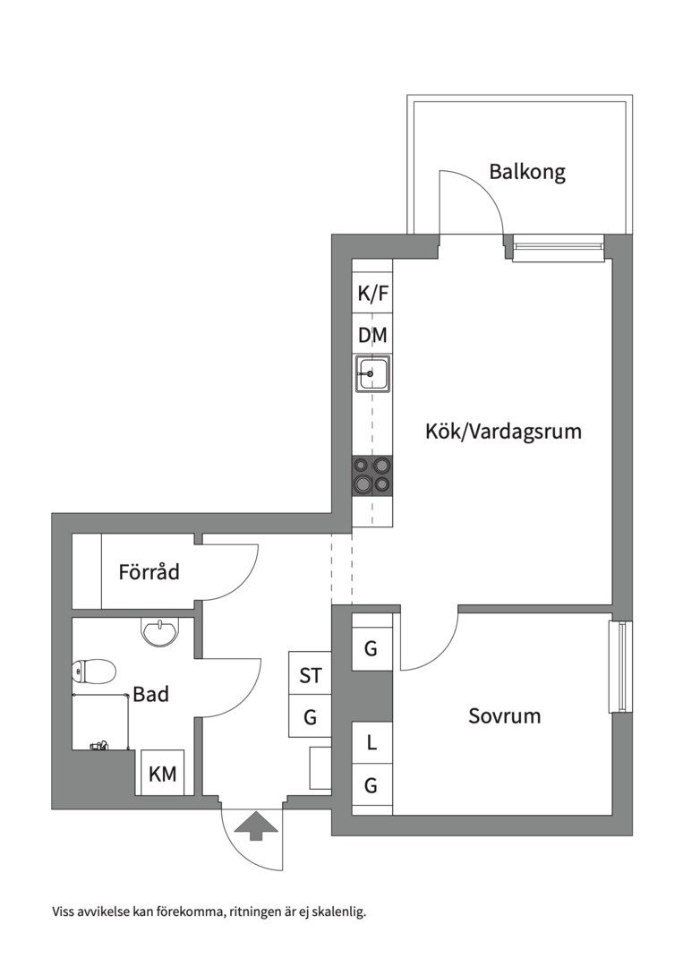 Planlösning från Edövägen 7G 5tr, Kommande i Västra Orminge, Nacka