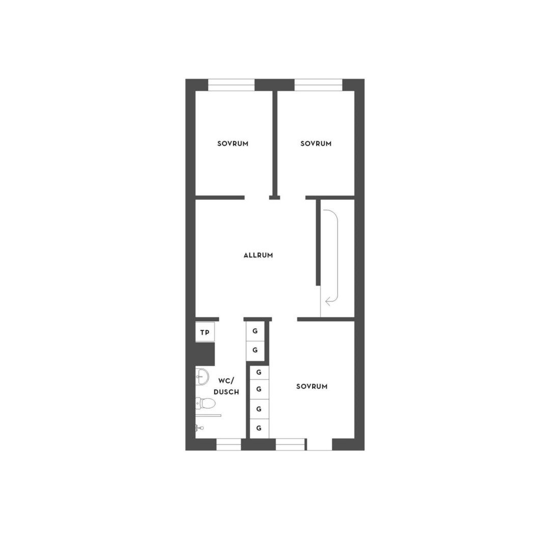 Planlösning från Stig Lindbergs gata 31, Till salu i Gustavsbergs - Porslinskvarteren, Värmdö