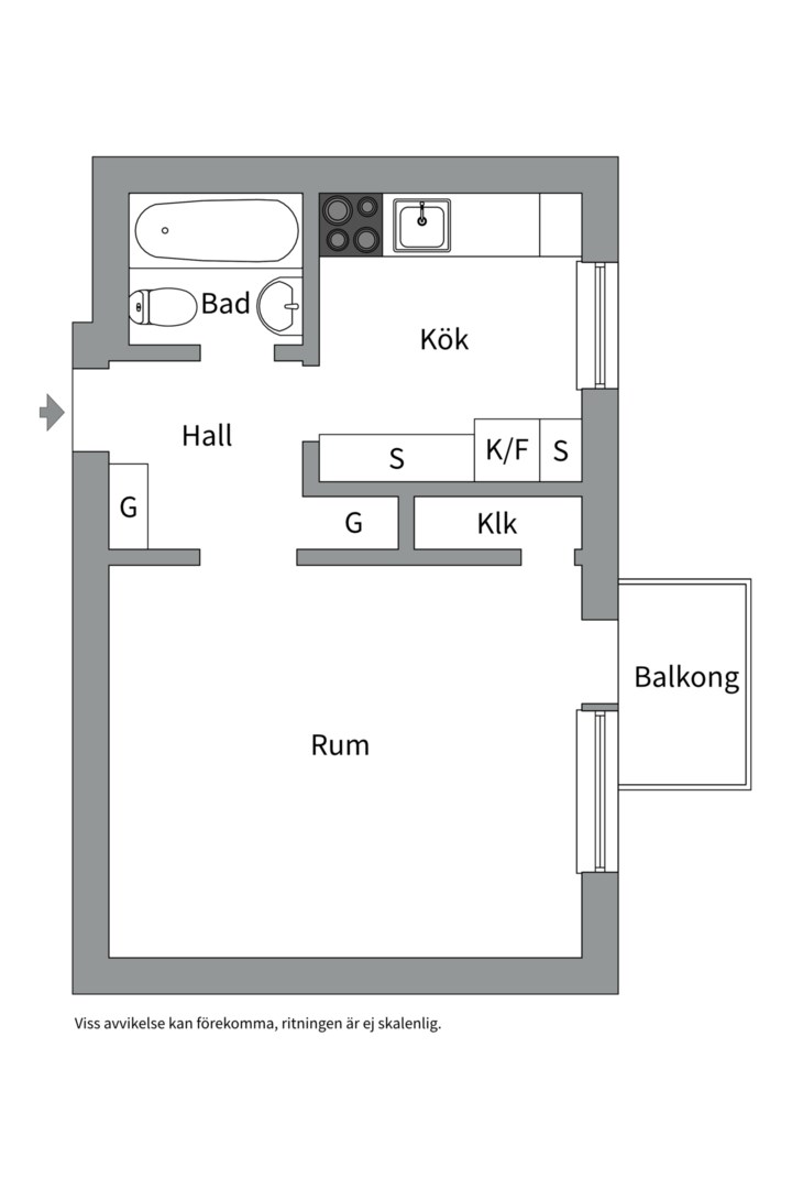 Planlösning från Sankt Göransgatan 72, Såld i Kungsholmen - Fridhemsplan, Stockholm