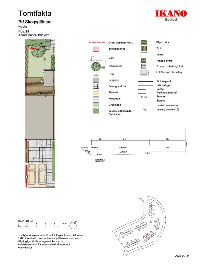 Planlösning från Boplatsringen 79C, Till salu i Älta, Nacka