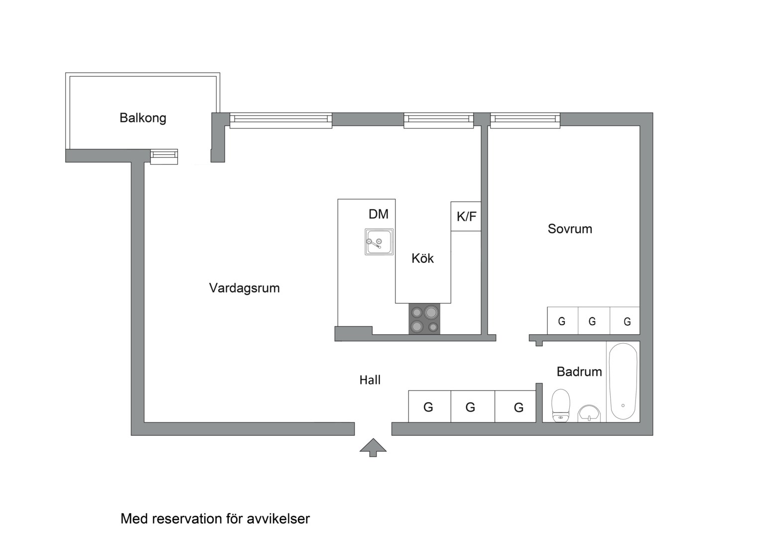 Planlösning från Albygatan 117, Såld i Centrala Sundbyberg, Sundbyberg