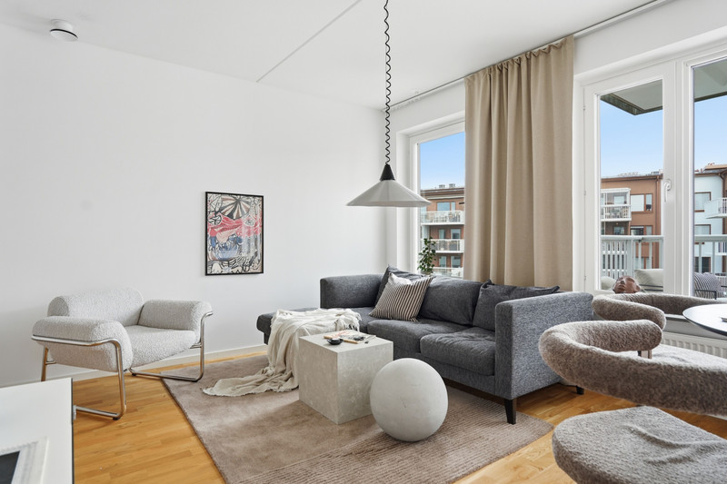 Bostadsbild från Ljusbärargatan 7, Kommande i Kapellgärdet, Uppsala