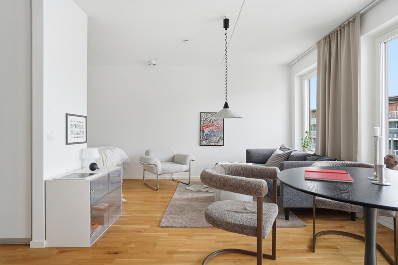 Bostadsbild från Ljusbärargatan 7, Kommande i Kapellgärdet, Uppsala