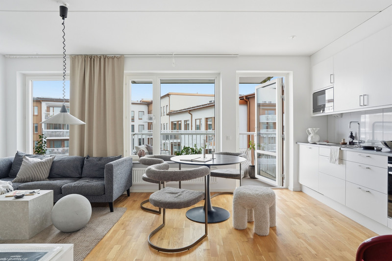 Bostadsbild från Ljusbärargatan 7, Kommande i Kapellgärdet, Uppsala