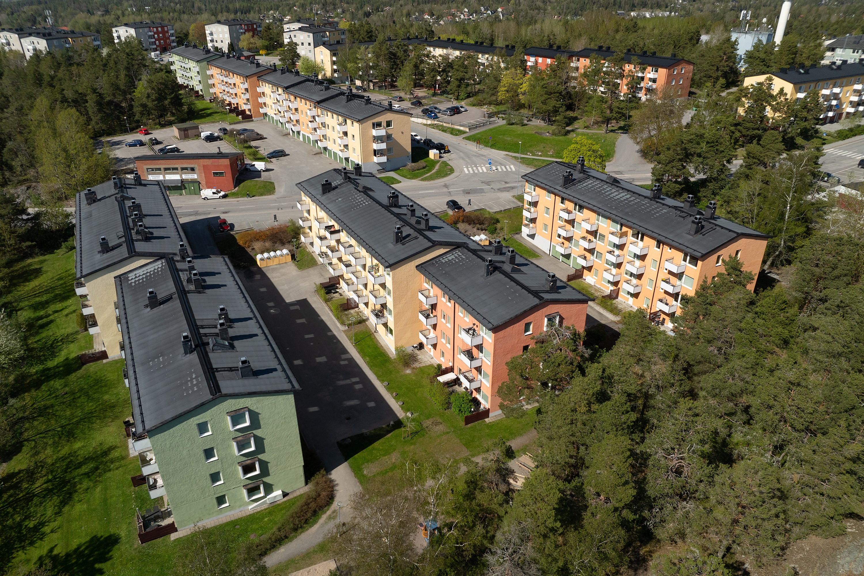 Bostadsbild från Månstorpsvägen 11, Kommande i G:a Tullingeberg, Botkyrka