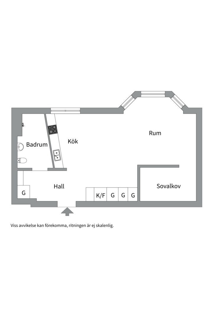 Planlösning från Nyborgsgränd 1, Såld i Midsommarkransen, Stockholm