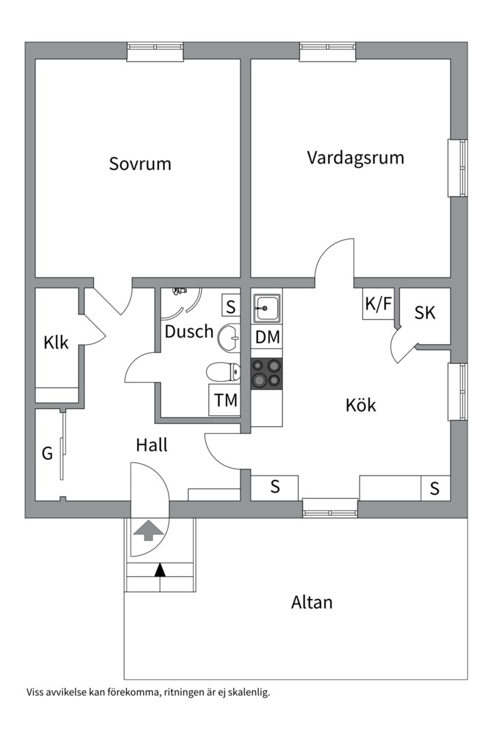 Planlösning från Länna Bruksgata 5, Till salu i Länna, Uppsala