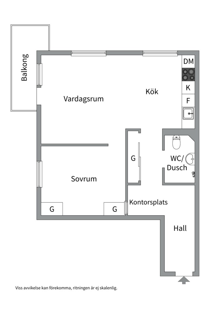 Planlösning från Stagneliusvägen 38, Kommande i Kungsholmen - Fredhäll, Stockholm