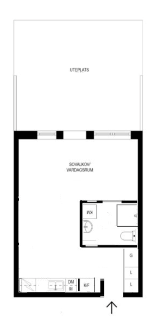 Planlösning från Boplatsvägen 11, Till salu i Sundbyberg- Brotorp, Sundbyberg