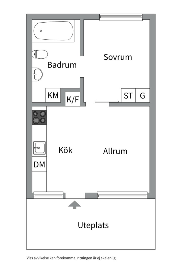 Planlösning från Tollareslingan 1, Kommande i Tollare, Nacka
