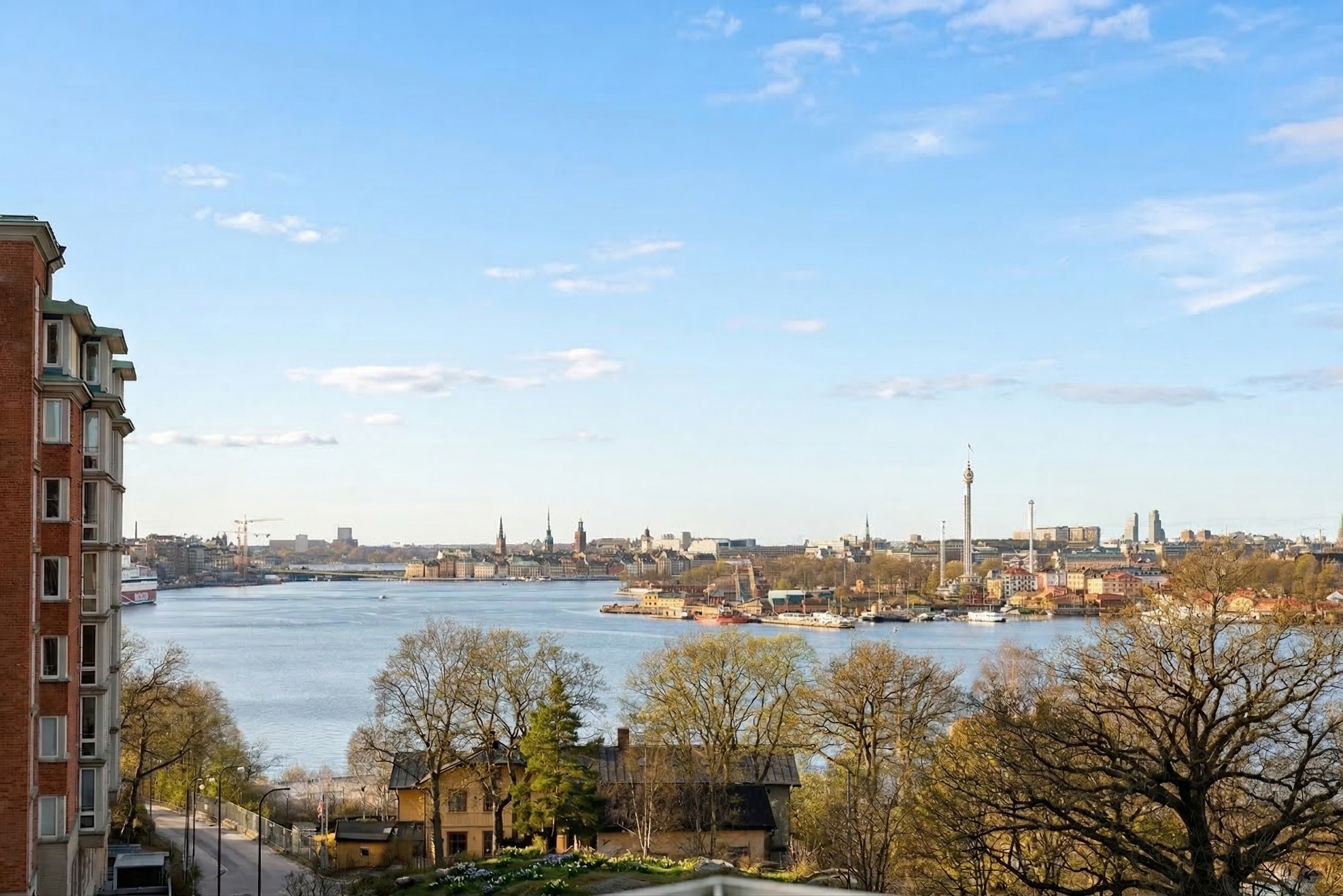 Utsikt från föreningens takterrass