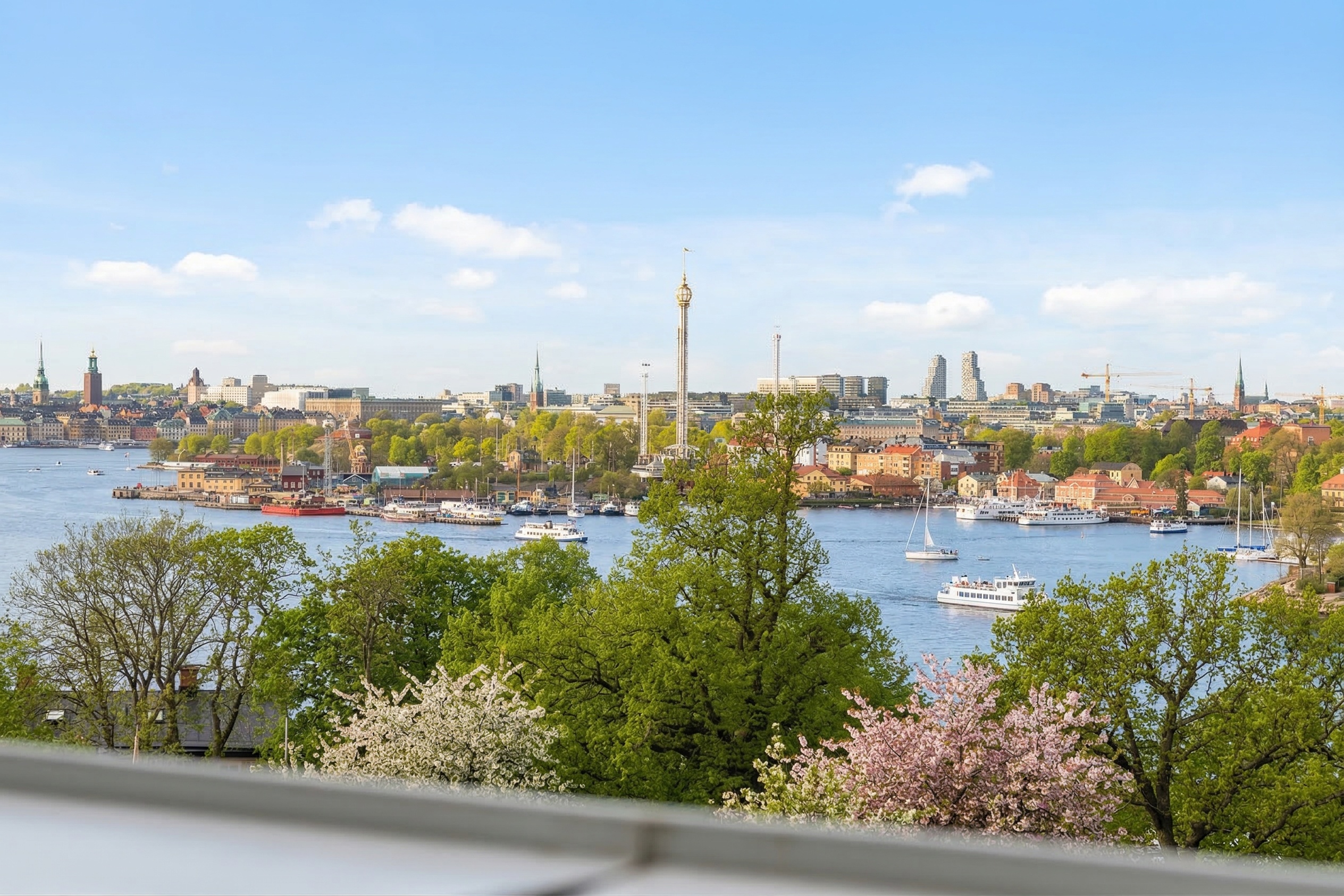 Utsikt från föreningens takterrass