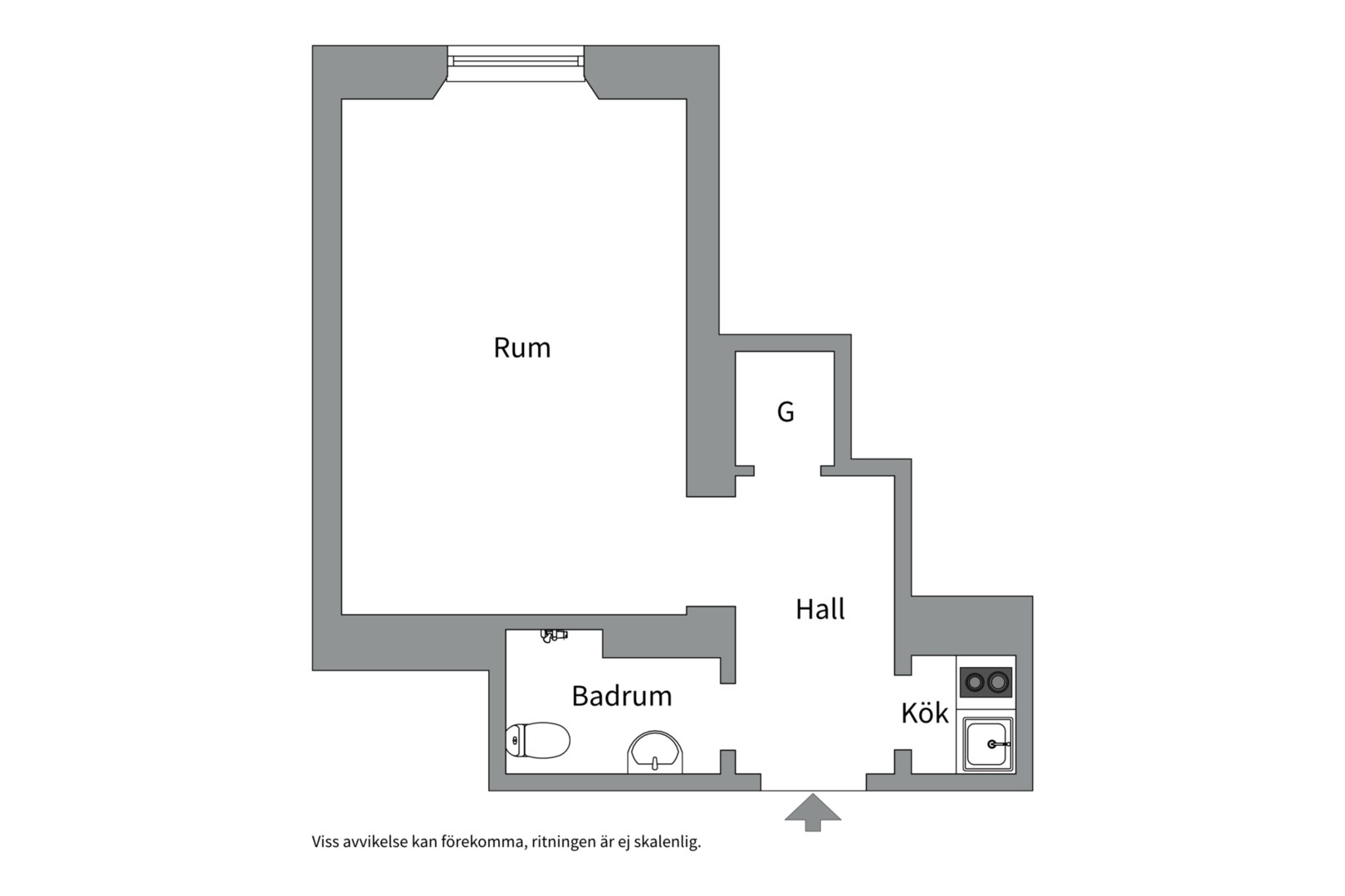 Planlösning från Sankt Eriksgatan 4, Till salu i Kungsholmen - Norr Mälarstrand, Stockholm