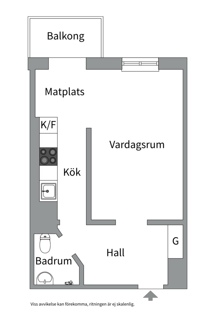 Planlösning från Fredhällsgatan 11, Till salu i Kungsholmen - Fredhäll, Stockholm