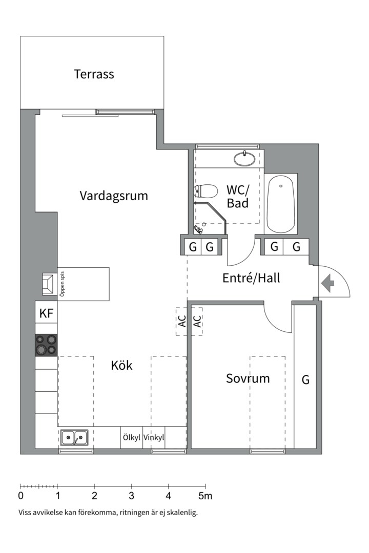 Planlösning från Idungatan 8, Kommande i Vasastan, Stockholm