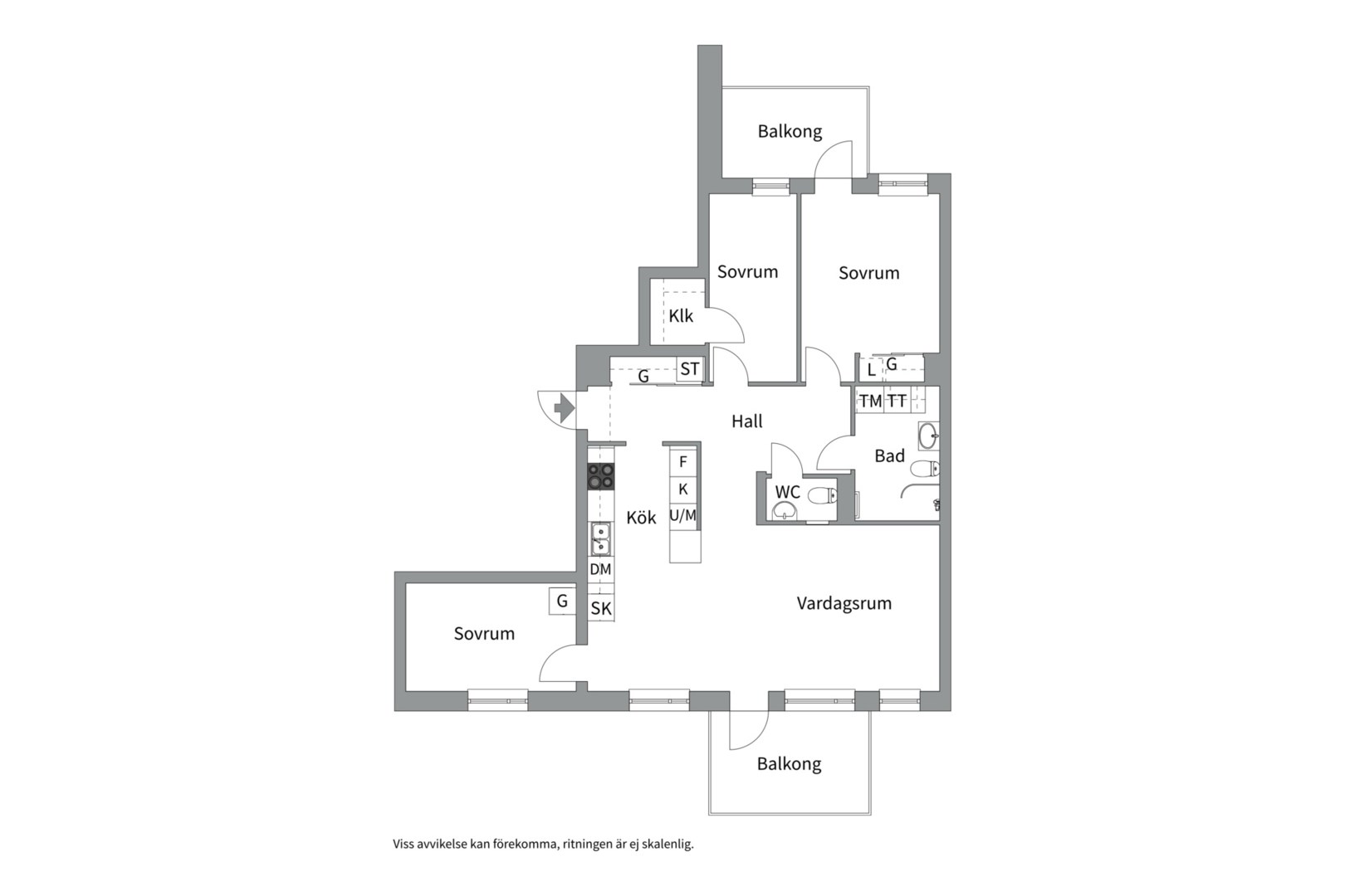 Planlösning från Mältargatan 4, Kommande i Kungsängen, Uppsala