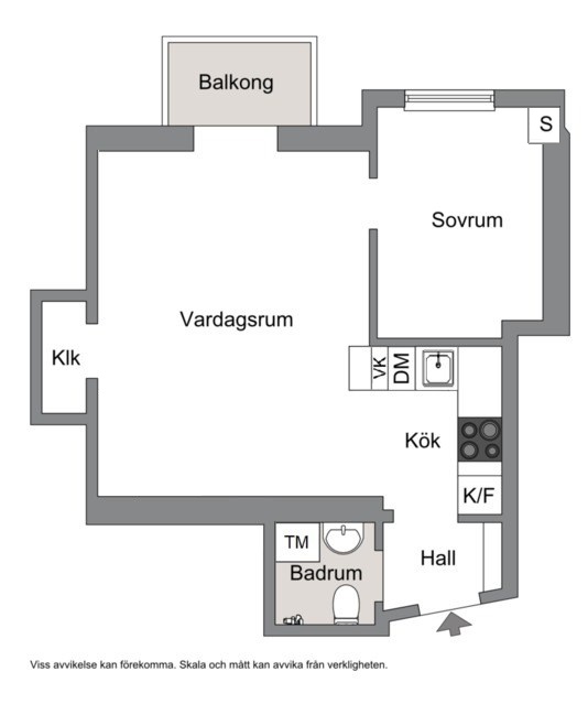 Planlösning från Igeldammsgatan 34, Kommande i Kungsholmen, Stockholm