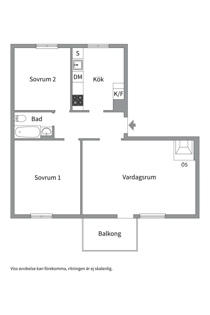 Planlösning från Beckasinvägen 47A, Till salu i Saltängen, Nacka