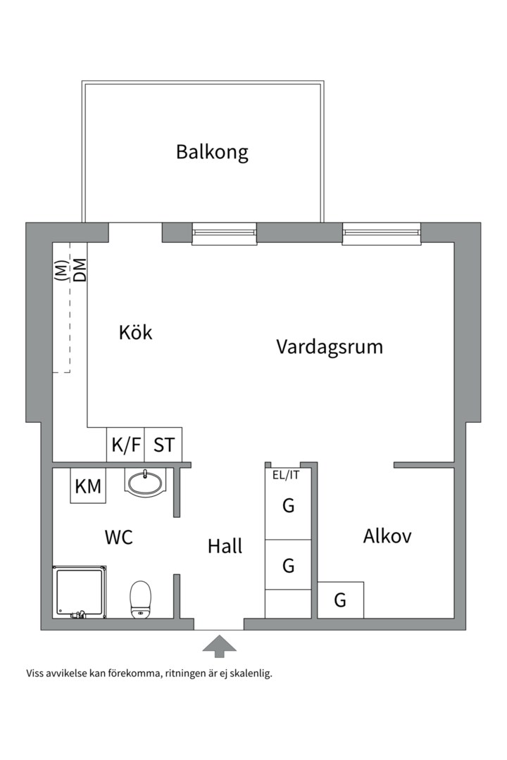 Planlösning från Kungsängsgatan 59G, Kommande i Kungsängen, Uppsala