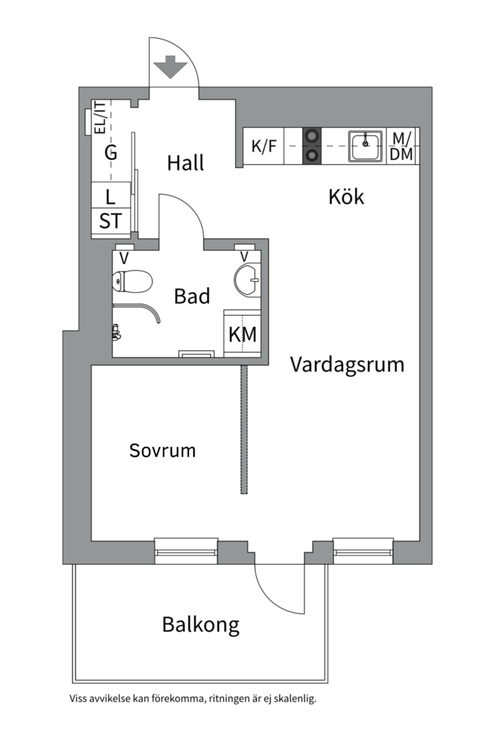 Planlösning från Kryddblandargatan 3, Kommande i Kungsängen, Uppsala