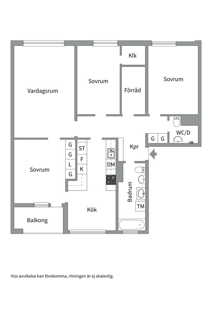 Planlösning från Heidenstamsgatan 31, Till salu i Löten, Uppsala