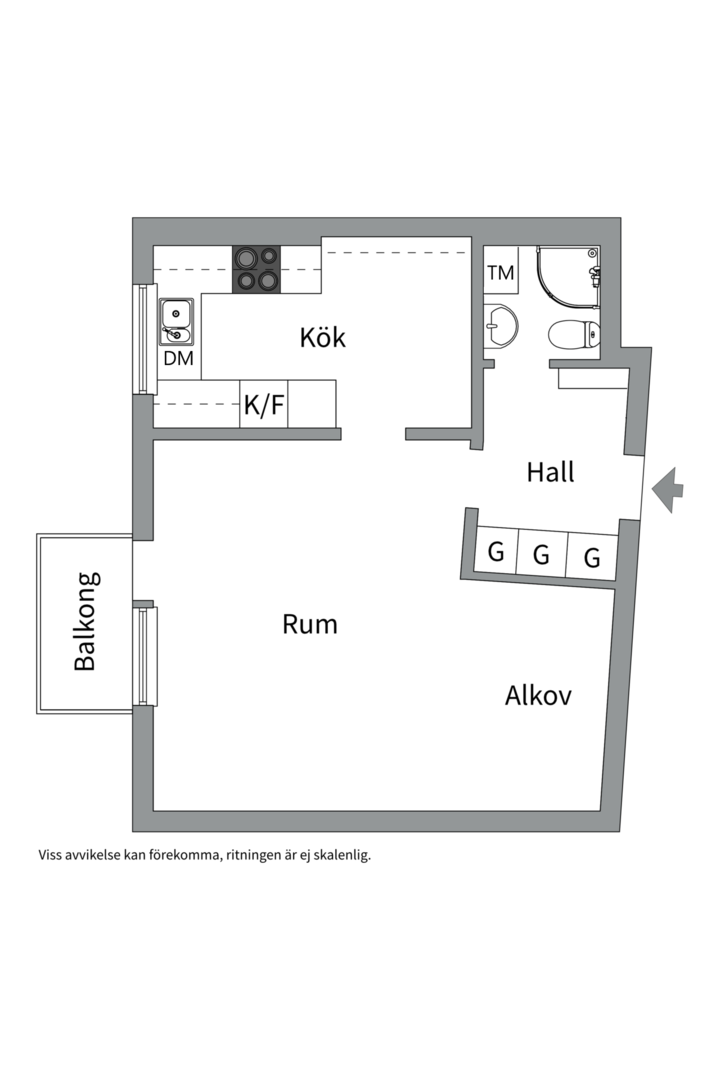 Planlösning från Tiundagatan 47, Till salu i , Uppsala