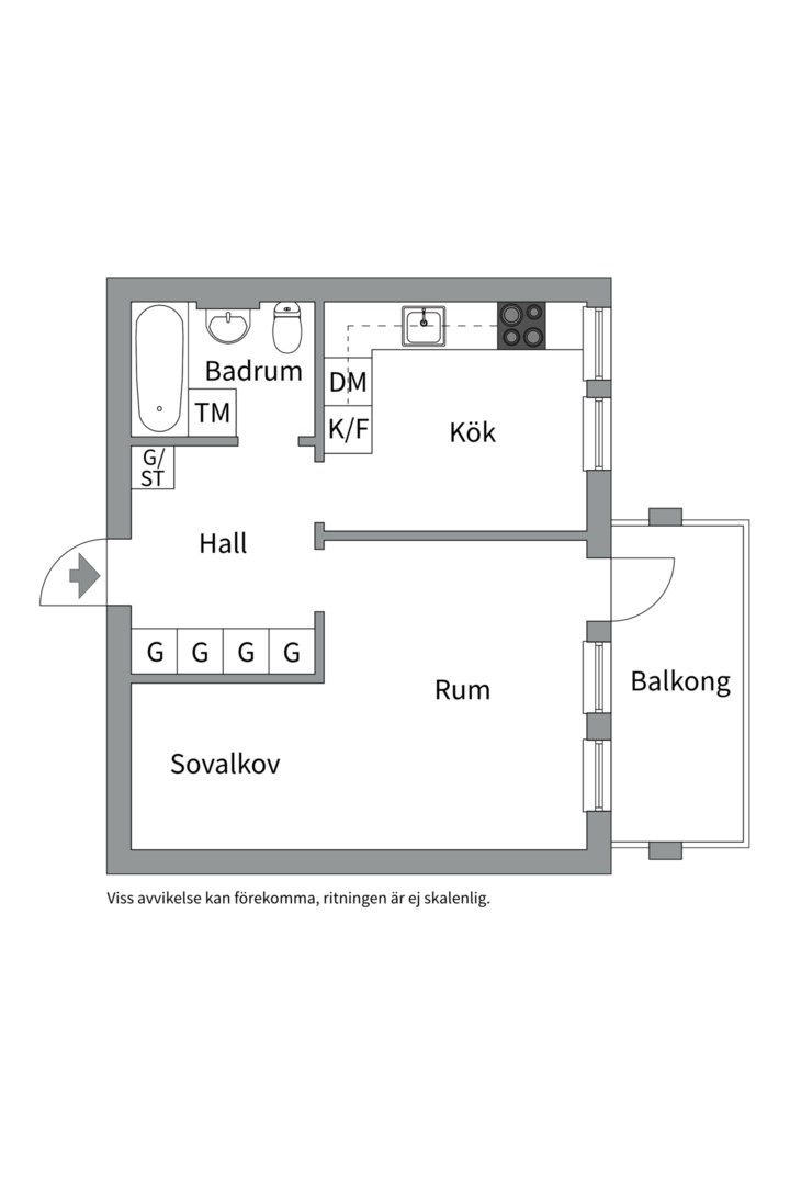 Planlösning från Ormingeringen 69 3/3tr, Såld i Västra Orminge, Nacka