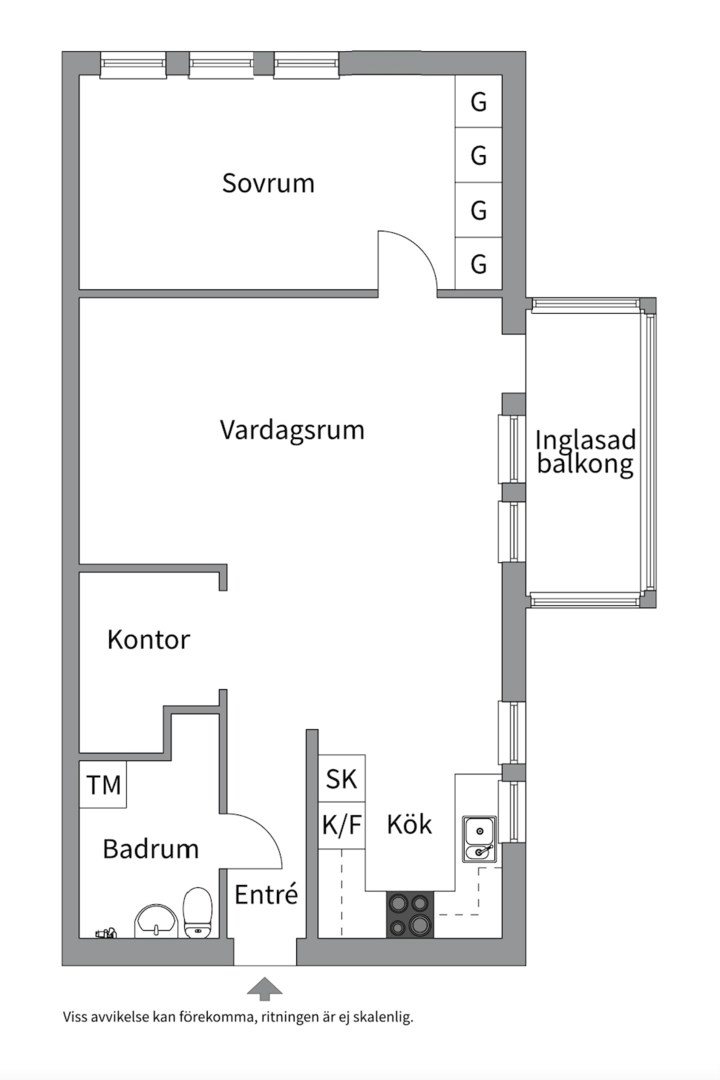 Planlösning från Ormingeringen 26B, Kommande i Västra Orminge, Nacka