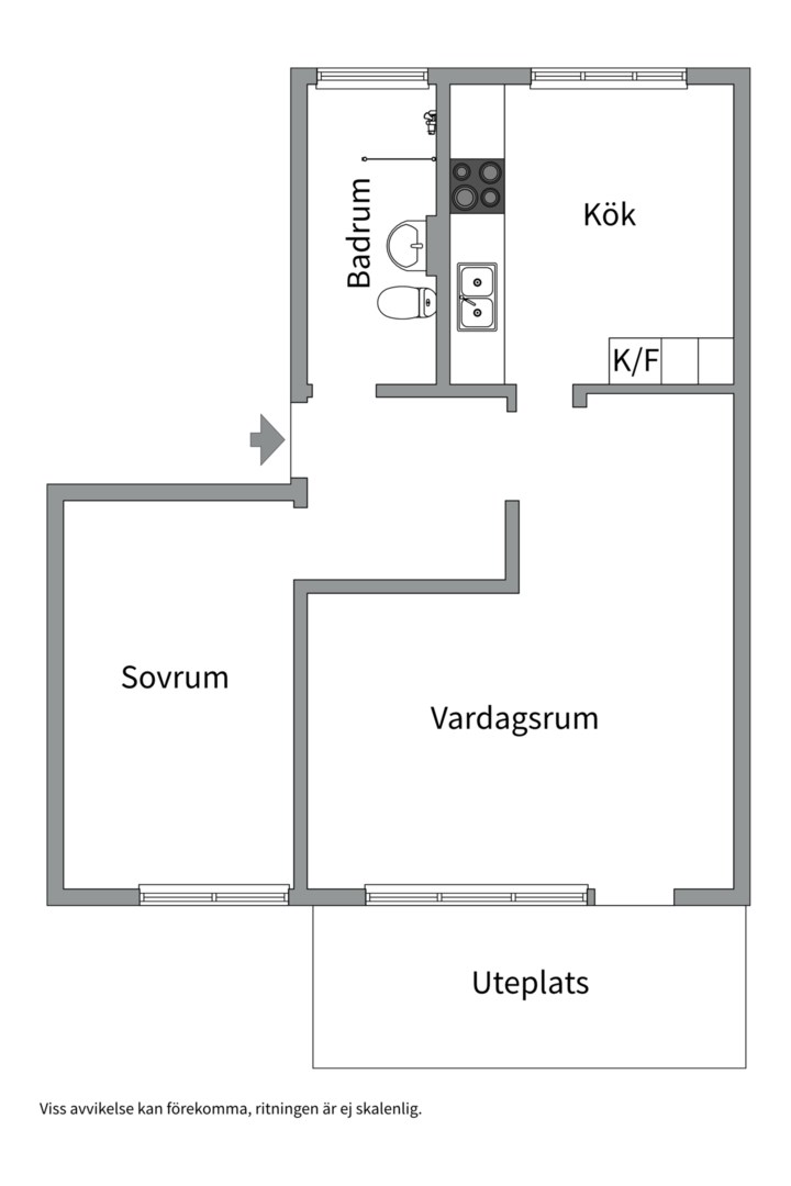 Planlösning från Ljuskärrsvägen 108, Till salu i Ljuskärrsberget - Saltsjöbaden, Nacka