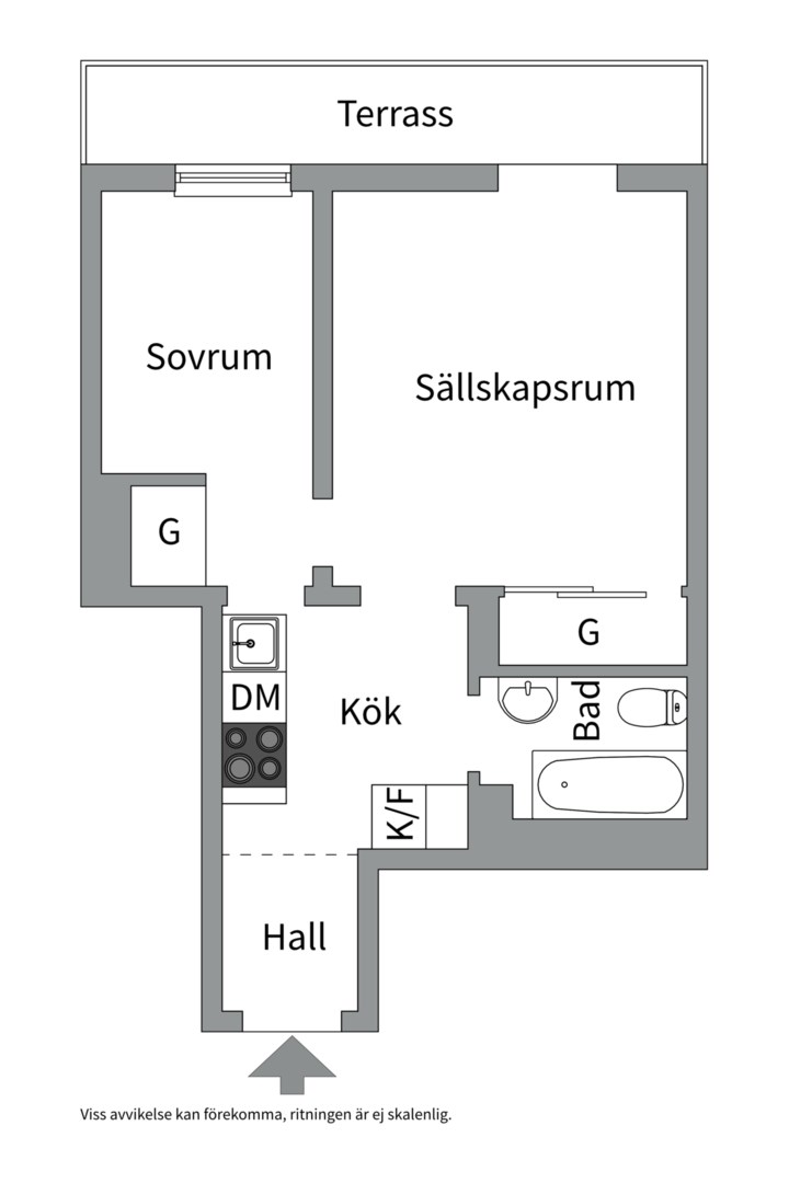 Planlösning från Atlasmuren 16, 5tr, Kommande i Vasastan - Atlas, Stockholm