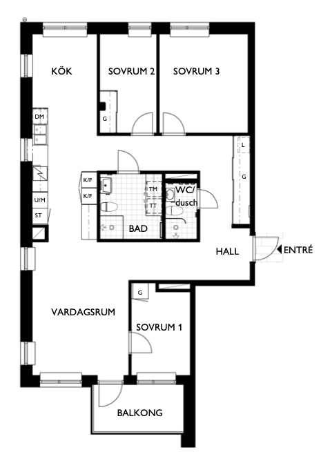 Bostadsbild från Otto Myrbergs väg 4D, Kommande i Rickomberga, Uppsala