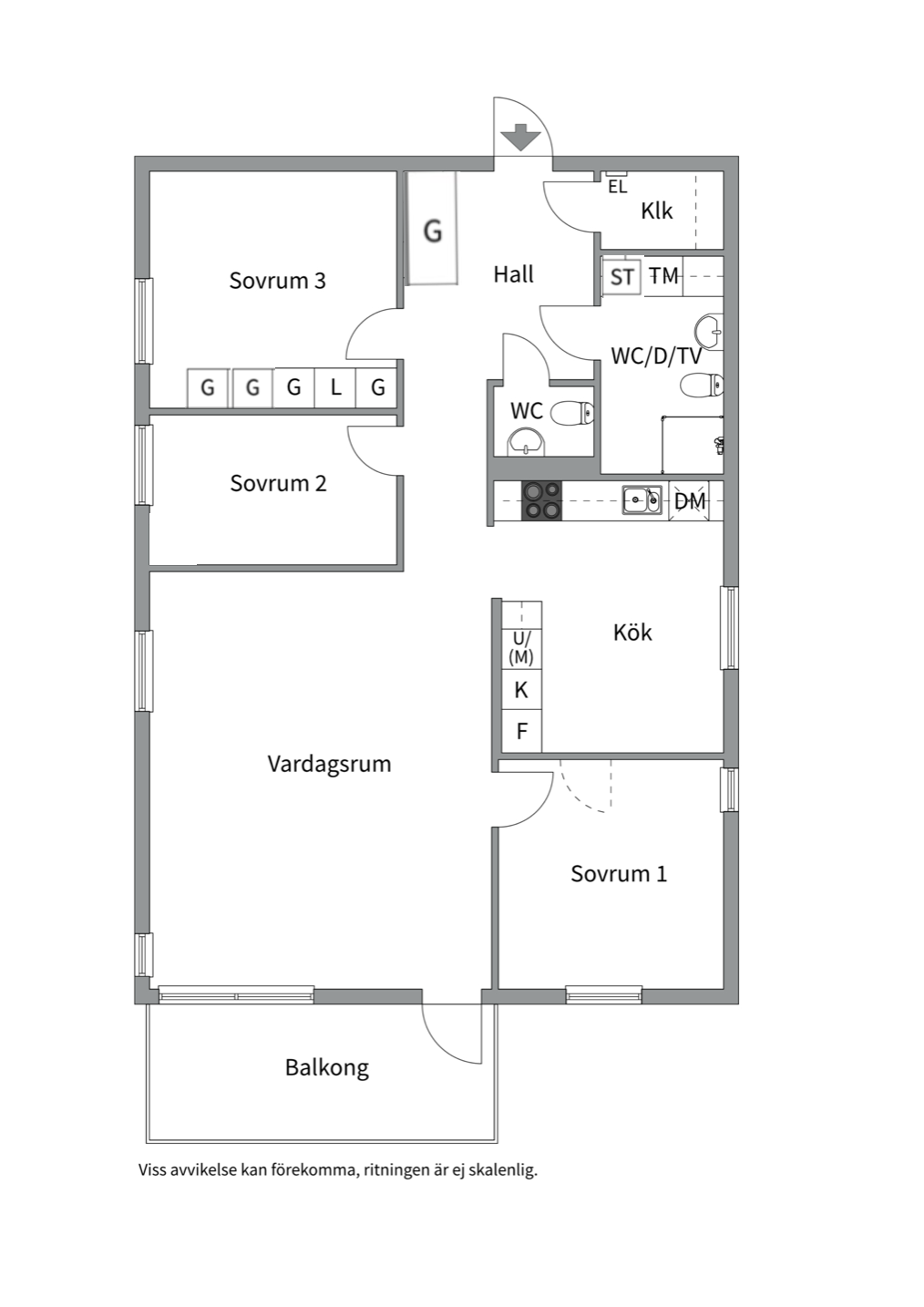 Bostadsbild från Musikvägen 3, Kommande i Lillängen, Nacka