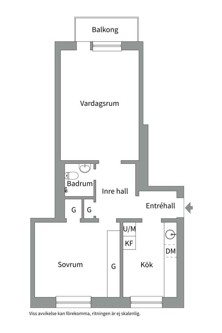 Planlösning från Fålhagsleden 3 A, Såld i Fålhagen, Uppsala
